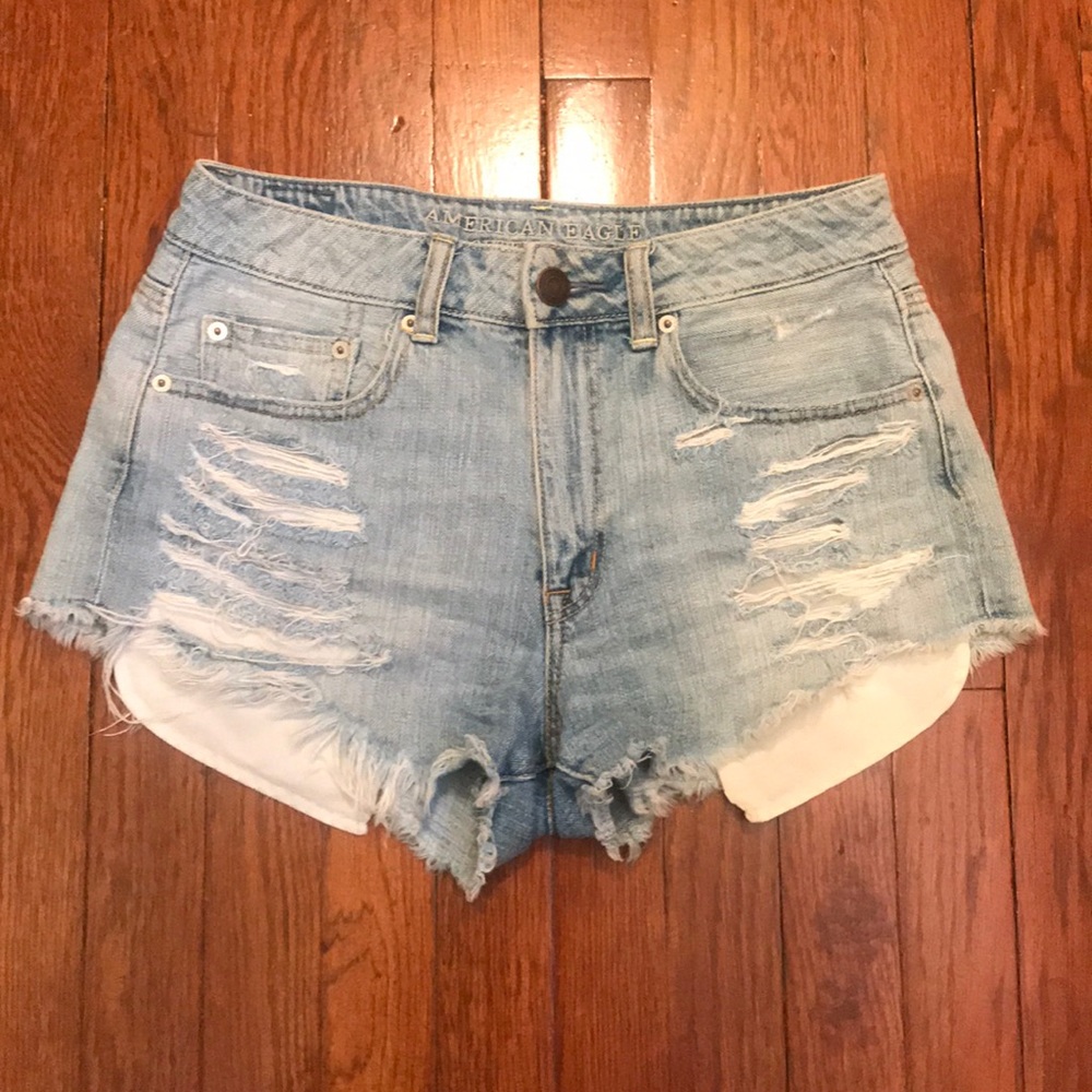 American Eagle high waisted jean shorts